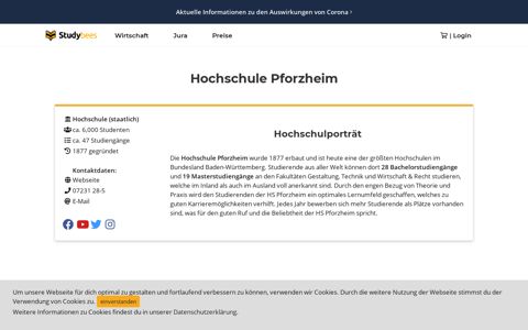 Hochschule Pforzheim - Studiengänge und Crashkurse ...