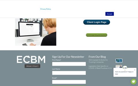 Client Portal Access | ECBM