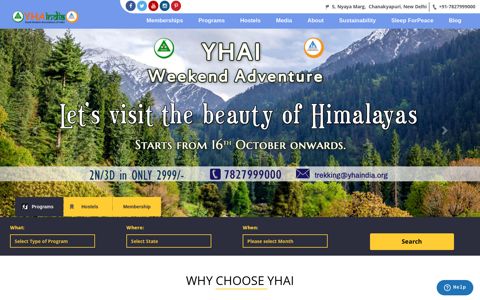 YHAI: Youth Hostels Association of India - Budget Youth ...