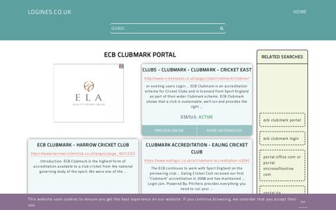 ecb clubmark portal - General Information about Login - Logines.co.uk