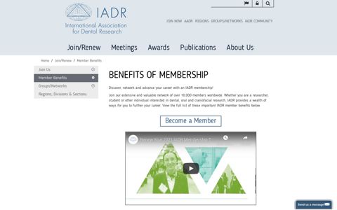 International Association for Dental Research > IADR > Join ...