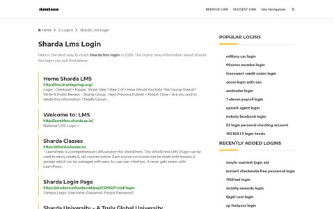 Sharda Lms Login ❤️ One Click Access - iLoveLogin