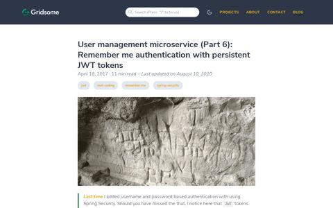 (Part 6): Remember me authentication with persistent JWT ...