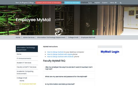 Employee MyEmail - ELAC