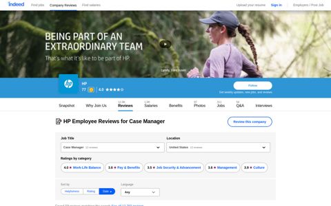 Working as a Case Manager at HP: Employee Reviews ...