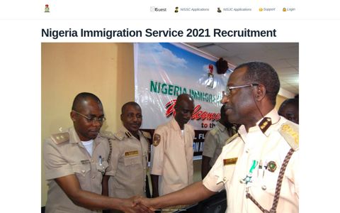 Nigeria Immigration Service NIS - 2020 e-Recruitment Portal ...