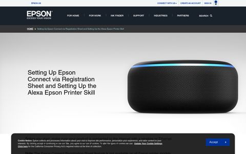 Setting Up Epson Connect via Registration Sheet and Setting ...