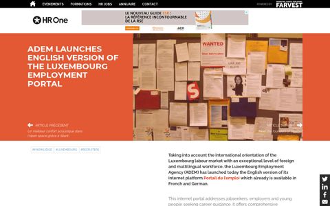 ADEM launches English version of the Luxembourg ... - HR One