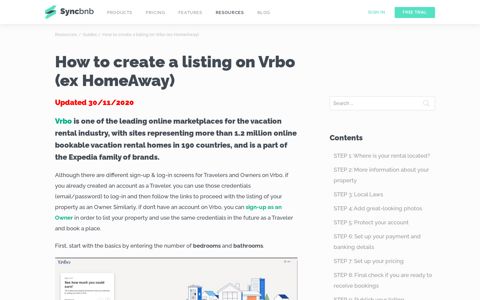 How to create a listing on Vrbo (ex HomeAway) - Syncbnb