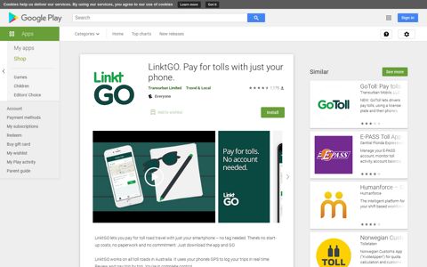 LinktGO. Pay for tolls with just your phone. – Apps on Google ...