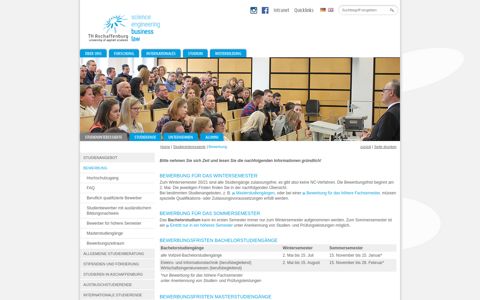 Informationen zur Bewerbung - Hochschule Aschaffenburg