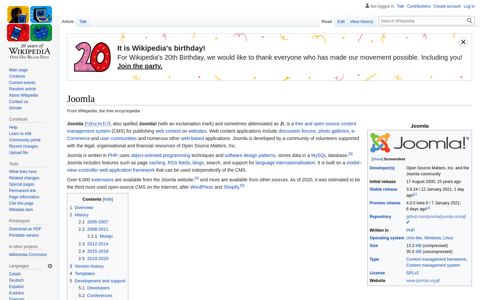 Joomla - Wikipedia