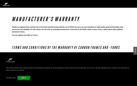 warranty_Int | FOCUS Bikes