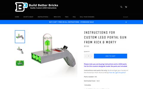Instructions for Custom LEGO Portal Gun from Rick & Morty ...