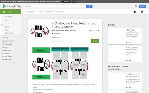 KRA -itax, Pin, Filing Returns fast &Easy Guidance - Apps on ...