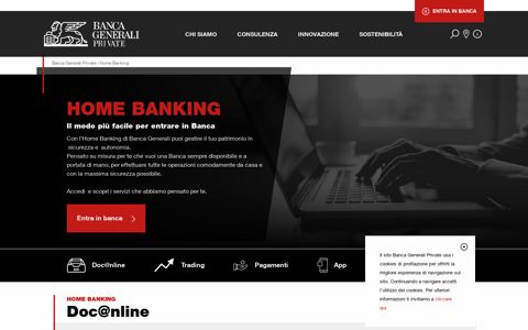 Home Banking - Banca Generali