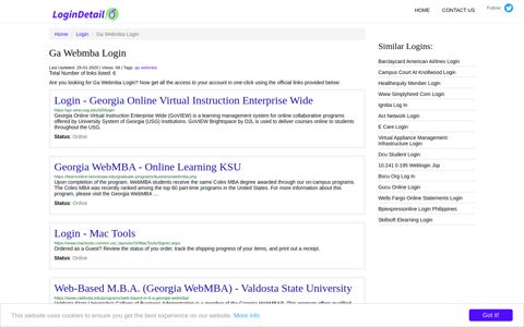 Ga Webmba Login Login - Georgia Online Virtual Instruction ...