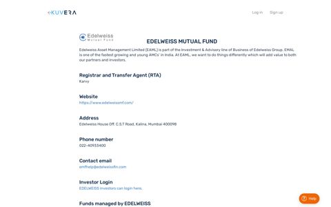 EDELWEISS Mutual Fund Direct Plans | Kuvera