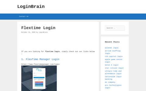 Flextime - Flextime Manager Login - LoginBrain