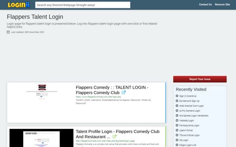 Flappers Talent Login - Loginii.com