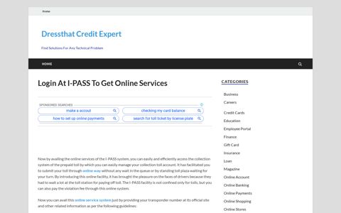 getipass.com - Login At I-PASS To Get Online Services ...