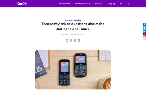 Frequently asked questions about the JioPhone and KaiOS ...