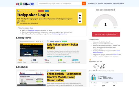 Italypoker Login - A database full of login pages from all over the ...