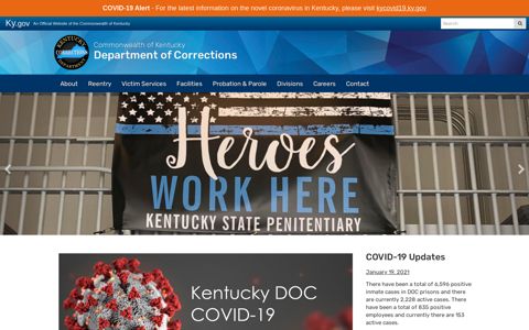 Welcome - Department of Corrections
