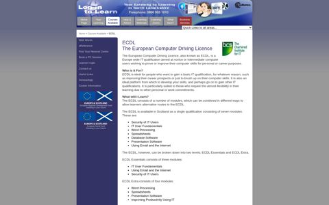 ECDL | European Computer Driving Licence - LogintoLearn