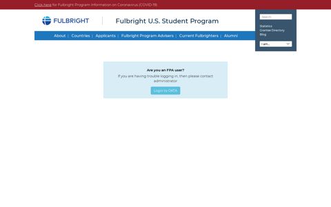 Login - Fulbright Student Program