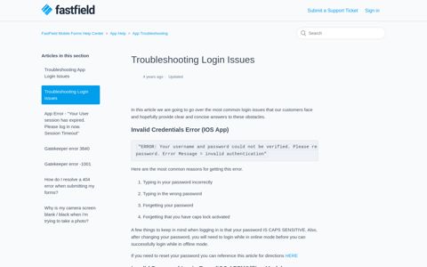Troubleshooting Login Issues – FastField Mobile Forms Help ...