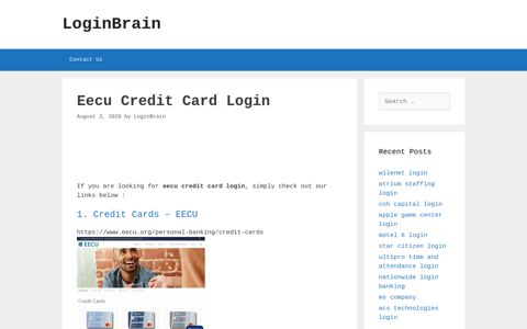 eecu credit card login - LoginBrain