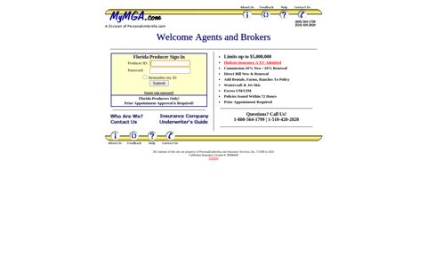 MyMGA.com Program for Agents & Brokers