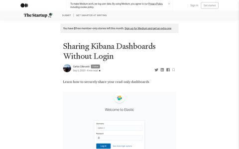 Sharing Kibana Dashboards Without Login | by Carlos ...
