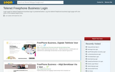 Telenet Freephone Business Login - Loginii.com