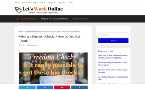 What are Freedom Checks? How Do You Get Them? - Lets ...