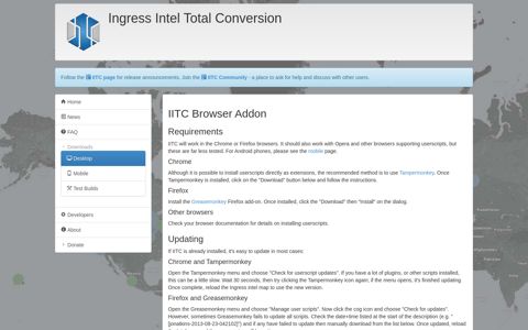 Desktop - Ingress Intel Total Conversion
