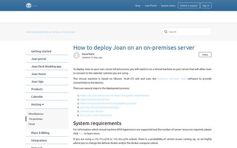 How to deploy Joan on an on-premises server – Joan's ...