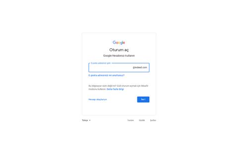 indeed.com - Sign in - Google Accounts