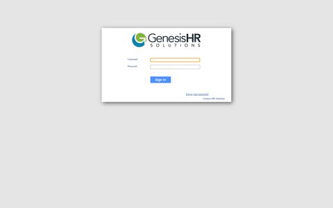Genesis HR Solutions - Login - PrismHR