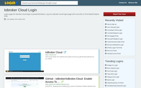 Iobroker Cloud Login | Accedi Iobroker Cloud - Loginii.com
