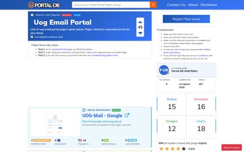 Uog Email Portal