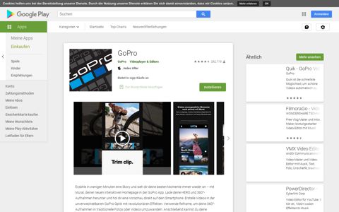 GoPro – Apps bei Google Play