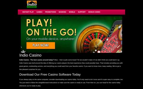 Indio Casino - Exclusive Bonuses - New Online Slots - Play Now