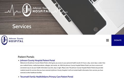 Services : Patient Portals - Johnson County Hospital