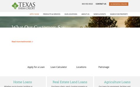 Texas Farm Credit | Agriculture, Real Estate and Land Loans