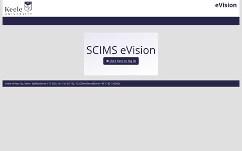 SCIMS eVision Portal