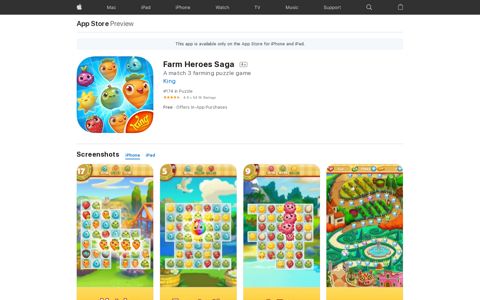 ‎Farm Heroes Saga on the App Store