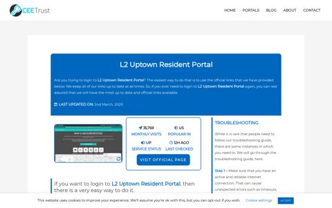 L2 Uptown Resident Portal - Find Official Portal - CEE Trust
