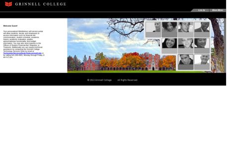 WebAdvisor self-service portal - Grinnell College